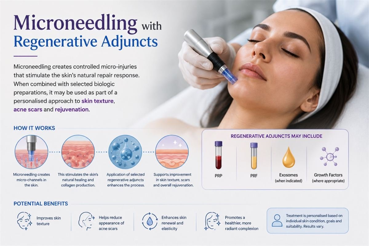 Microneedling with Regenerative Adjuncts