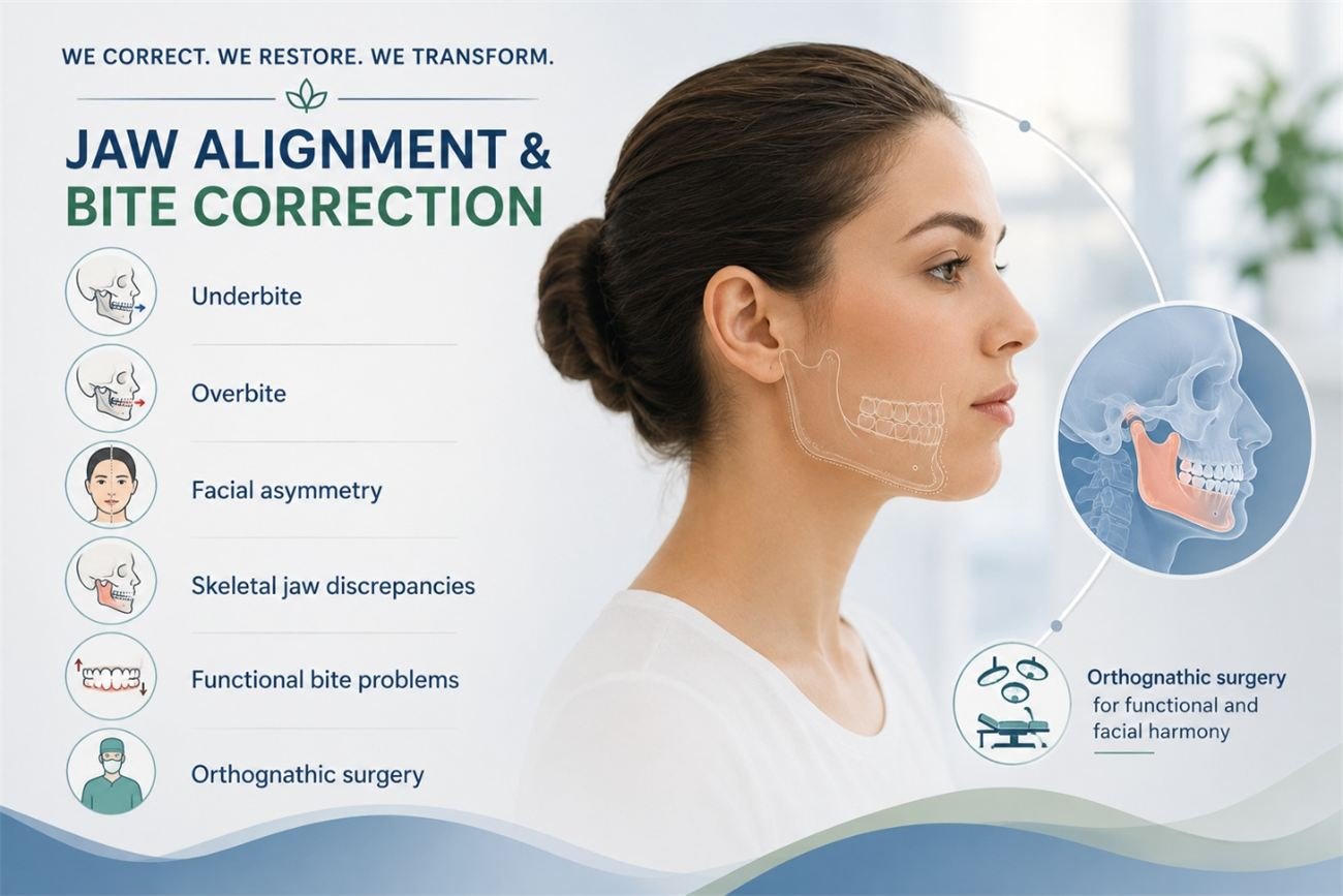 Jaw alignment and bite correction