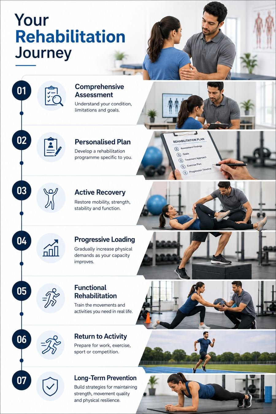The rehabilitation journey stage by stage