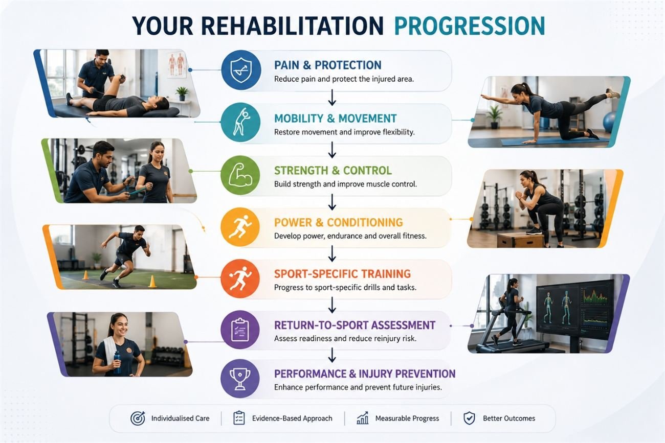 Return-to-sport rehabilitation progression